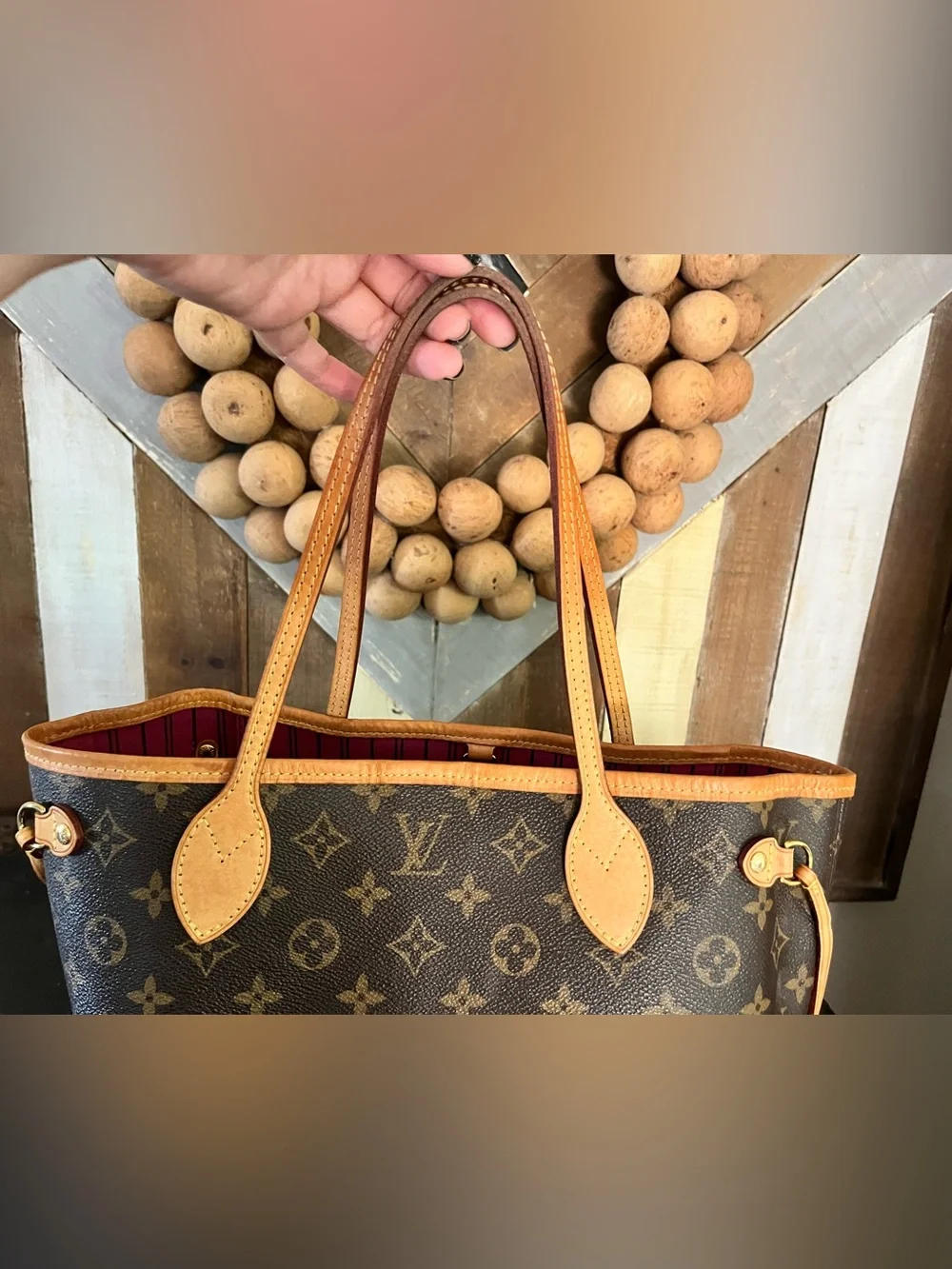 Authentic Louis Vuitton monogram canvas Neverfull PM